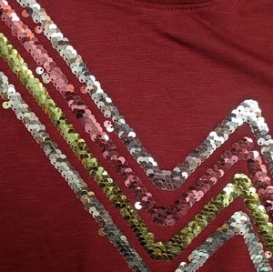 So Rainbow Sequin Tee